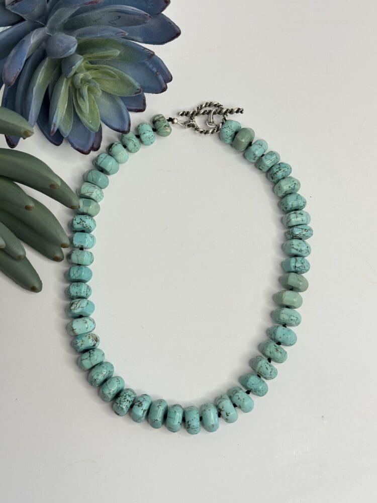 Turquoise with Sterling Silver Toggle
