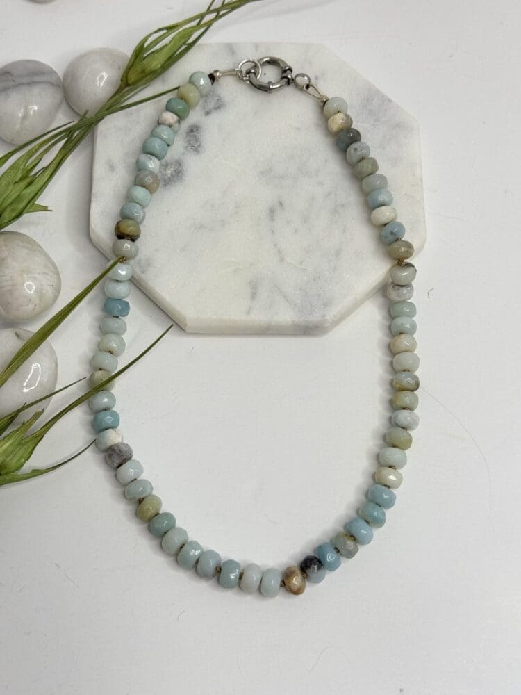 Amazonite, Silk Knotted