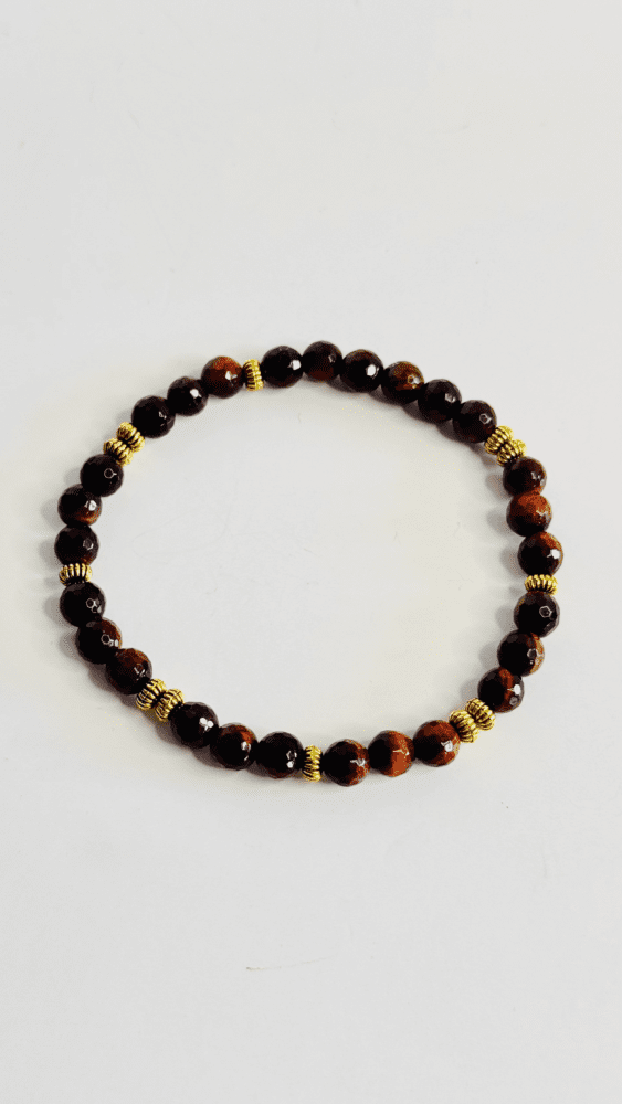 Tiger Eye with Gold Spacers