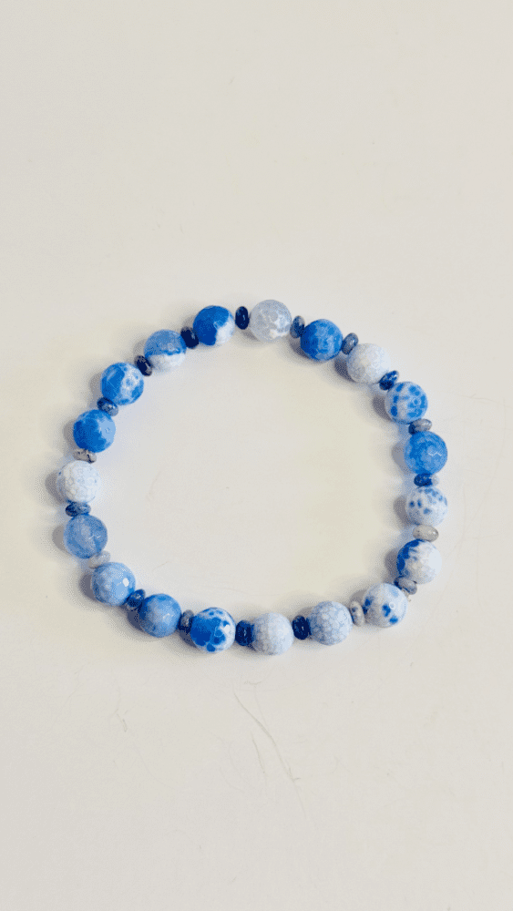 Blue Lace Agate with Iolite