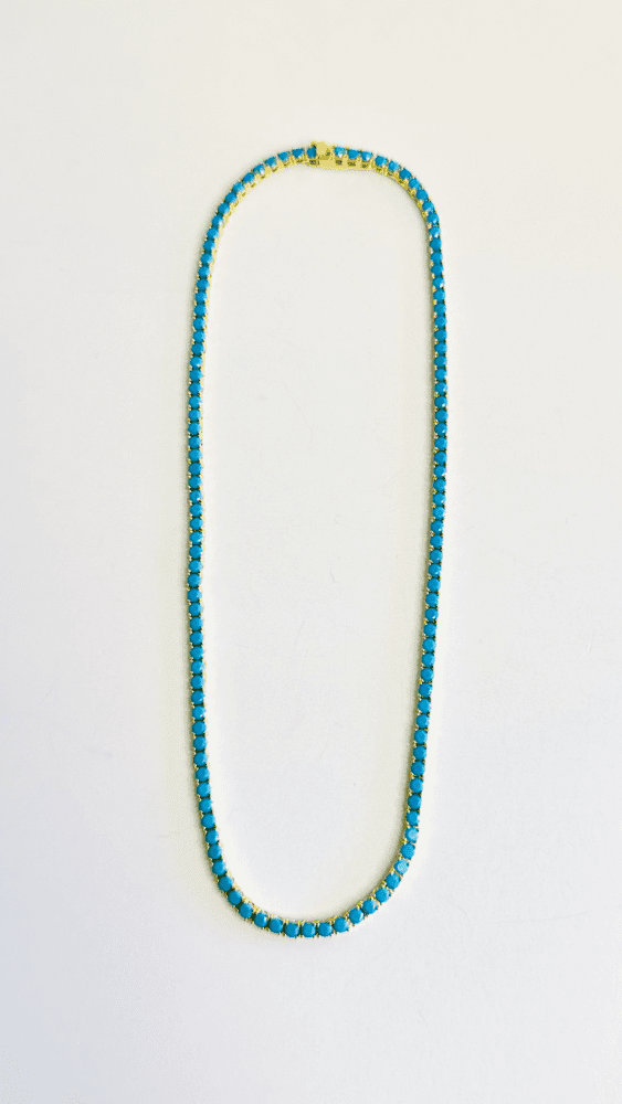 Turquoise Tennis Necklace