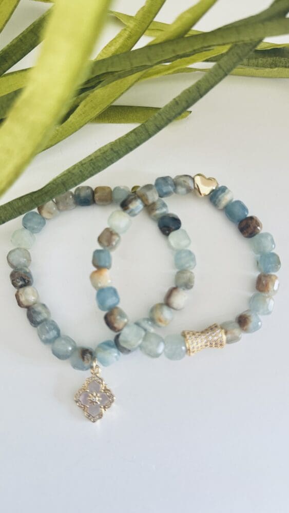 Agate w/Micro Pave Beads