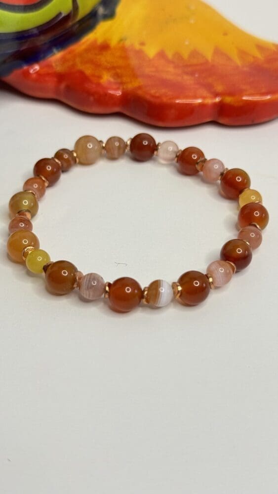 Botswana Agate with Copper Bead Spacers