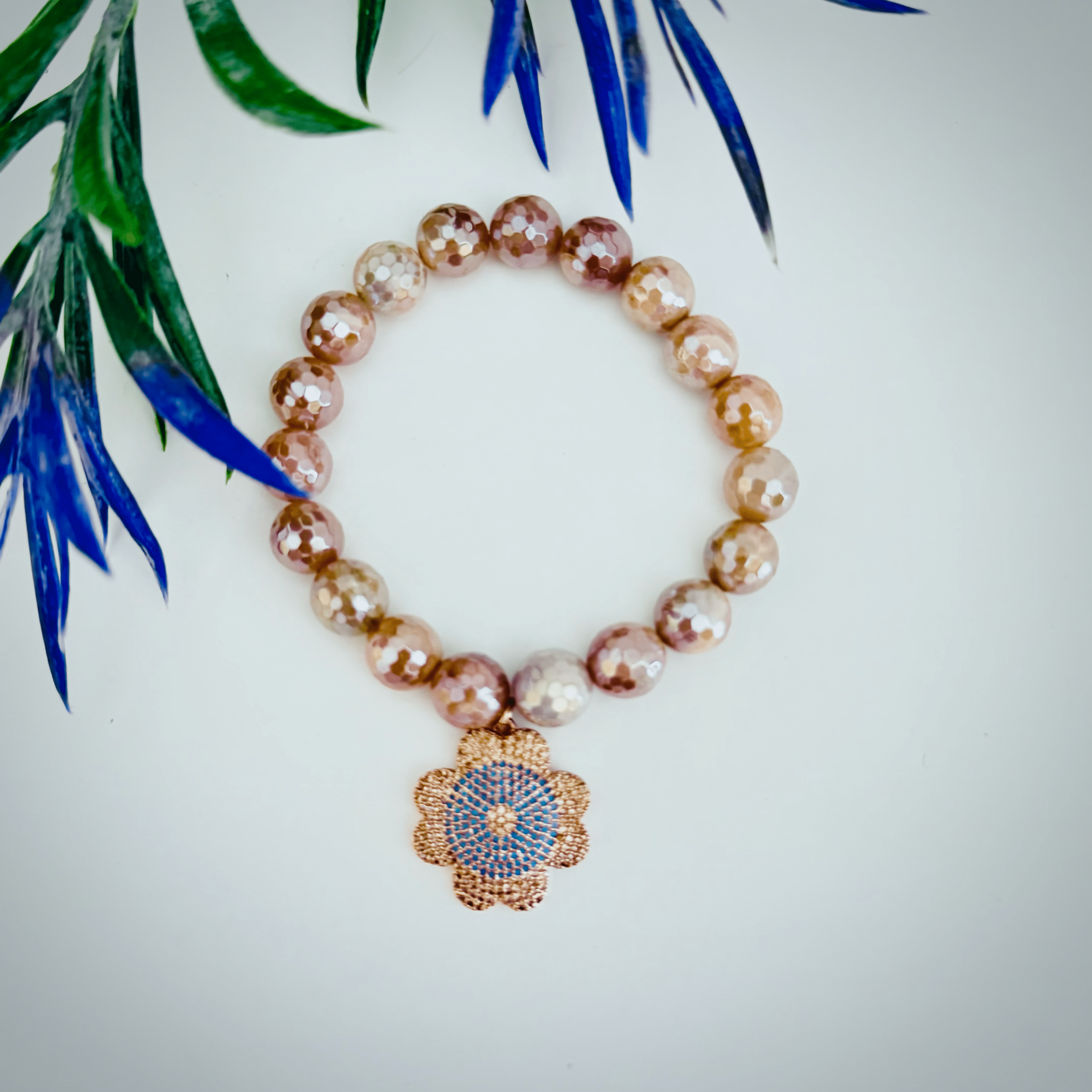 Moonstones with Chalcedony & Fresh Water Pearls